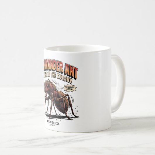 Mug Fourmi Commandant (Devant droit)
