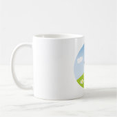 Mug Fourmi dansante sur l'herbe avec des fleurs (Gauche)