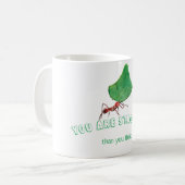 Mug Fourmi portant une grosse feuille (Devant gauche)