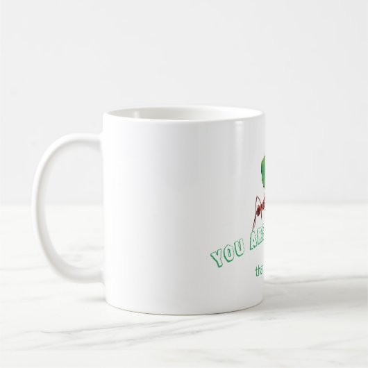 Mug Fourmi portant une grosse feuille (Gauche)