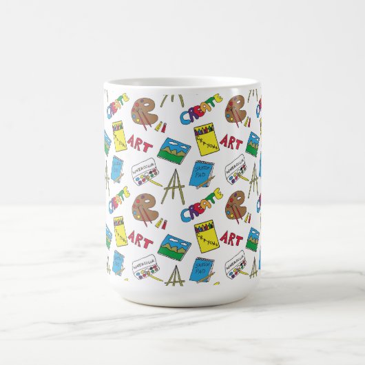 Mug Fournitures d'art, enseignant d'art, artiste (Centre)