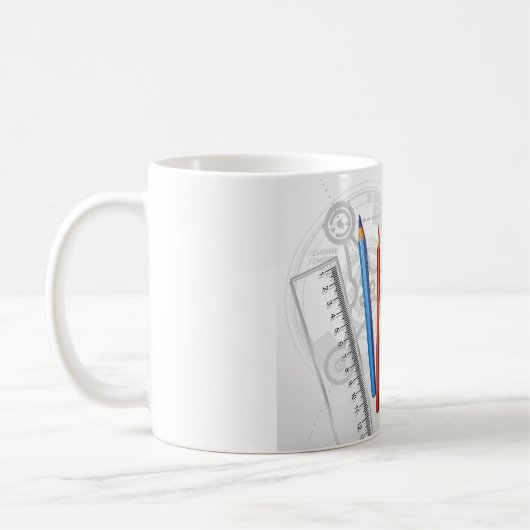 Mug Fournitures de bureau de dessin technique (Gauche)