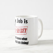 Mug Fournitures de bureau drôles de cadeau de (Devant droit)