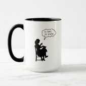 Mug Fournitures de couture - Partir Je suis en train d (Gauche)