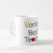 Mug Fournitures de la meilleure école de Cool du monde (Devant gauche)