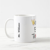 Mug Fournitures de la meilleure école de Cool du monde (Gauche)