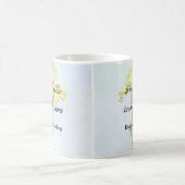 Mug Fournitures de mariage Iris jaune et bourgeon (Centre)
