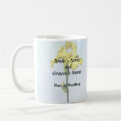 Mug Fournitures de mariage Iris jaune et bourgeon (Gauche)