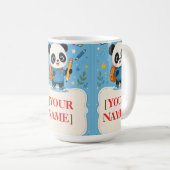 Mug Fournitures de rentrée scolaire Panda Mignon (Devant droit)