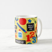 Mug Fournitures scolaires colorées Enseignant Coffee C (Devant droit)