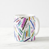 Mug Fournitures scolaires motif (Devant droit)