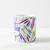 Mug Fournitures scolaires motif (Centre)