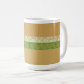 Mug Fourrure d'animal sauvage d'or Imprimer (Devant droit)