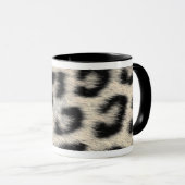 Mug Fourrure de léopard des neiges (Devant droit)