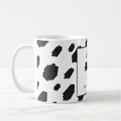 Mug Fourrure de vache noire et blanche tachetée (Gauche)