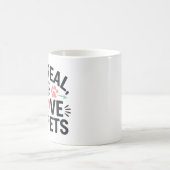 Mug fourrure réelle j'aime mes animaux de compagnie (Centre)