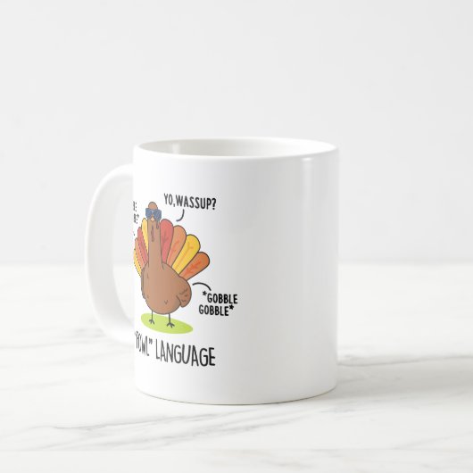 Mug Fowl Language Funny Turc Pun (Devant gauche)