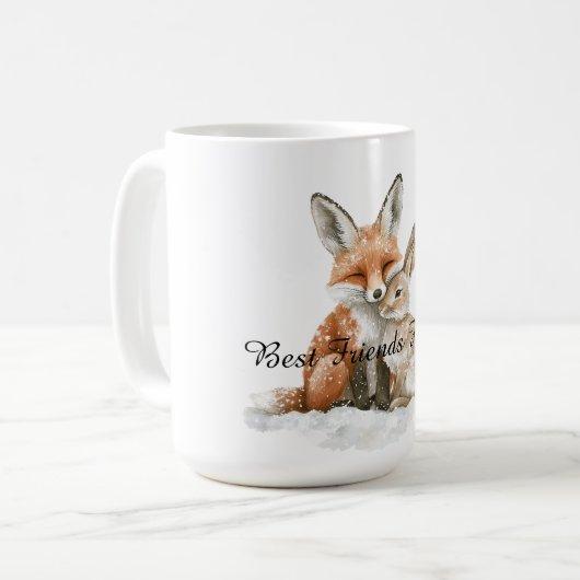 Mug Fox Bunny Rabbit Best Friends Forever (Devant gauche)
