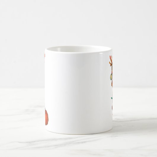 Mug Fox Christmas Lights Xmas  (Centre)