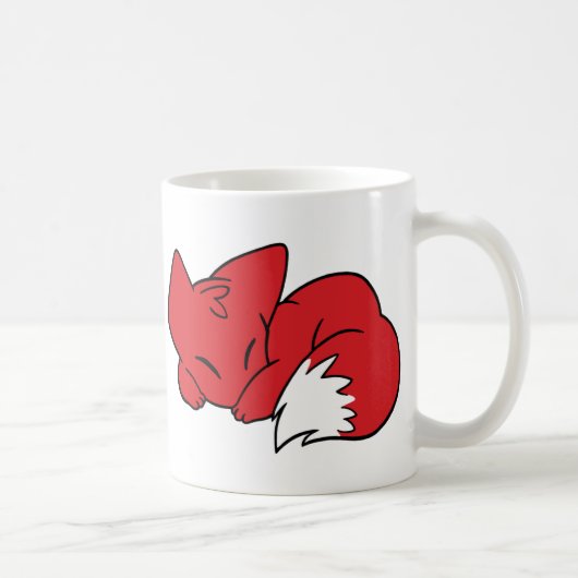 Mug Fox courbé de sommeil (Droite)