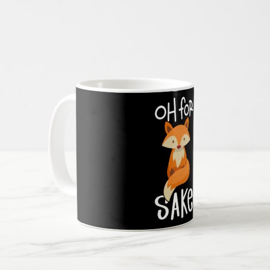 Mug Fox Cute Oh Pour Sake Dit Fox (Devant gauche)