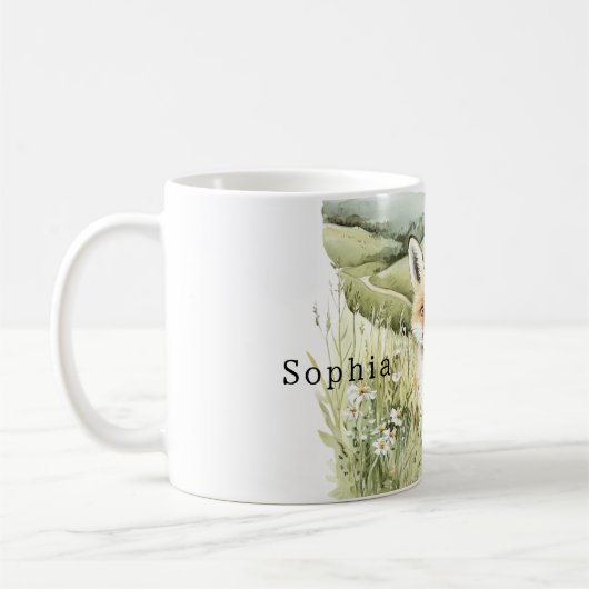 Mug Fox Daisy Flowers (Gauche)