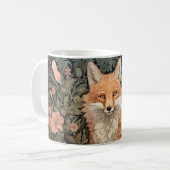 Mug Fox dans le jardin d'automne William Morris Style (Devant gauche)