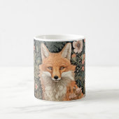 Mug Fox dans le jardin d'automne William Morris Style (Centre)