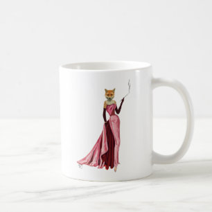 Mug Fox de charme dans le rose