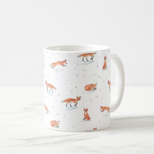 Mug Fox d'hiver (Devant droit)