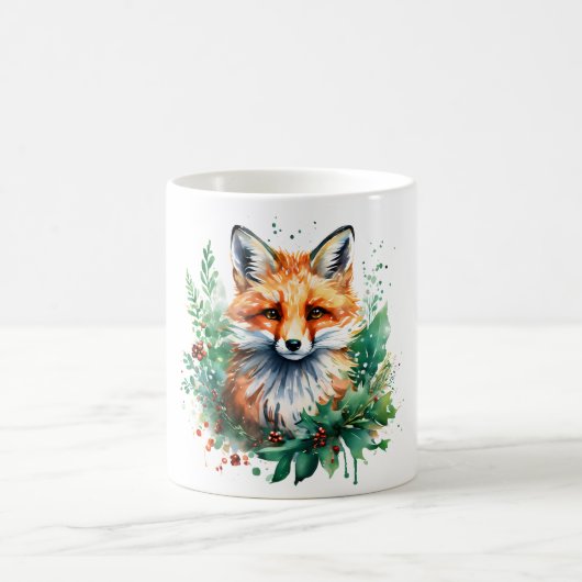Mug Fox et Holly avec baies rouges (Centre)