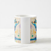 Mug Fox Expressive abstrait animal art design (Centre)