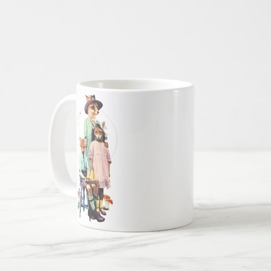 MUG FOX FAMILLE FANCY ANIMALS (Devant gauche)