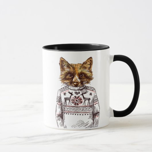 Mug Fox habillé rusé (Droite)