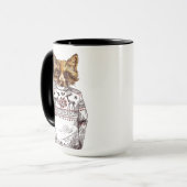 Mug Fox habillé rusé (Devant gauche)