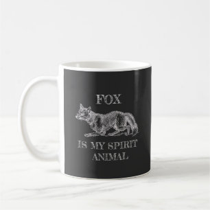 Mug Fox Is My Spirit Animal drôle de citation illustra