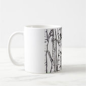 Mug Fox isolé dans des arbres de bouleau (Gauche)