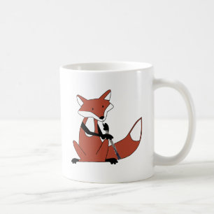 Mug Fox jouant le hautbois