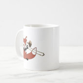 Mug Fox jouant le trombone (Devant gauche)