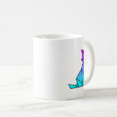 Mug Fox Lover Origami Vaporwave esthétique Rétro Amour (Devant droit)