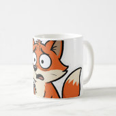 Mug Fox Meme Cartoon Funny (Devant droit)