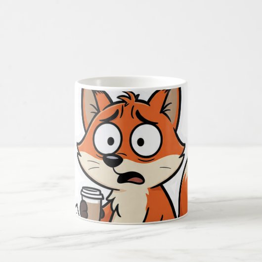 Mug Fox Meme Cartoon Funny (Centre)