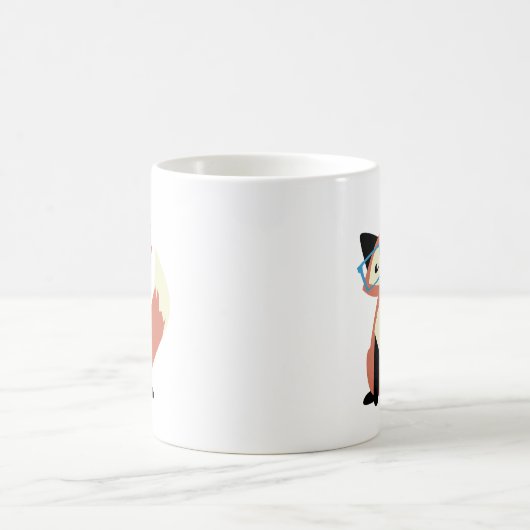 Mug Fox mignon en verre de hippie (Centre)
