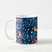Mug Fox Night Forest Celestial Seamless Pattern (Gauche)