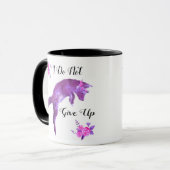 Mug Fox pourpre et roses roses je n'abandonne pas la (Devant gauche)
