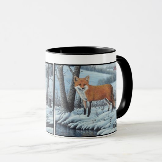 Mug Fox rouge (Devant droit)