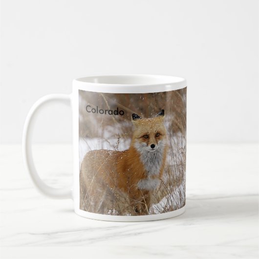 Mug Fox rouge et voies (Gauche)