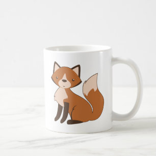 Mug Fox se reposant mignon