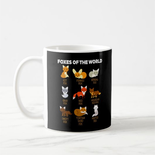 Mug Fox Shirt Foxes Of The World Shirt Kit Fox Red Fox (Gauche)