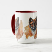 Mug Fox - Spirit Animal, Aquarelle Totem Joga Guide A (Devant gauche)